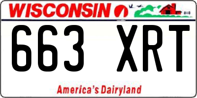 WI license plate 663XRT