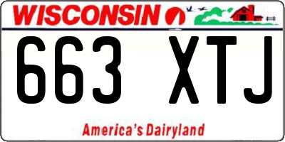 WI license plate 663XTJ