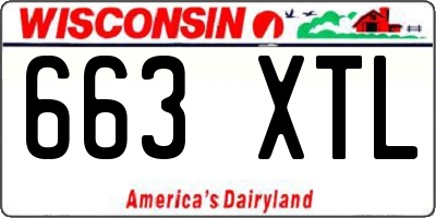WI license plate 663XTL