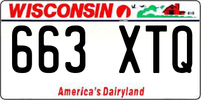 WI license plate 663XTQ