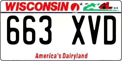 WI license plate 663XVD