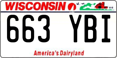 WI license plate 663YBI