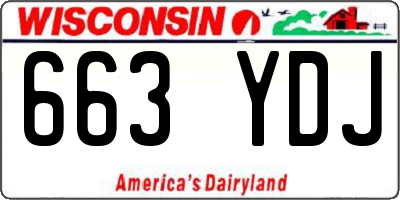 WI license plate 663YDJ