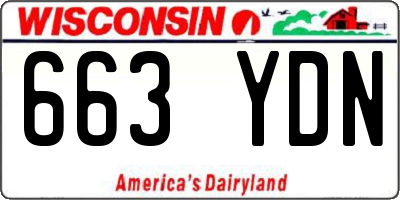 WI license plate 663YDN