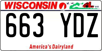 WI license plate 663YDZ