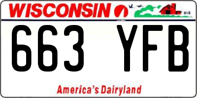 WI license plate 663YFB