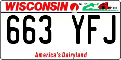 WI license plate 663YFJ