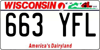WI license plate 663YFL