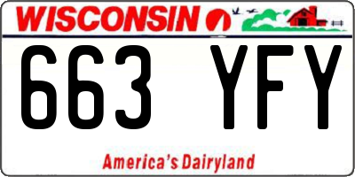 WI license plate 663YFY
