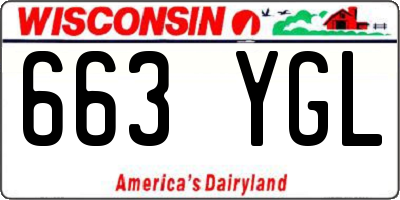 WI license plate 663YGL