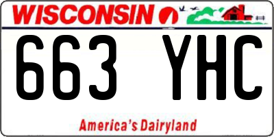 WI license plate 663YHC