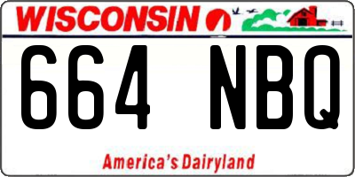 WI license plate 664NBQ