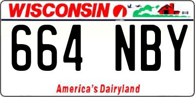 WI license plate 664NBY