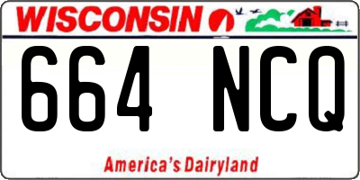 WI license plate 664NCQ