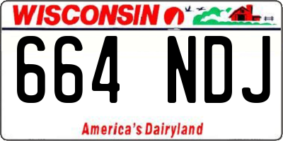 WI license plate 664NDJ