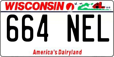 WI license plate 664NEL