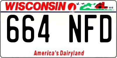 WI license plate 664NFD