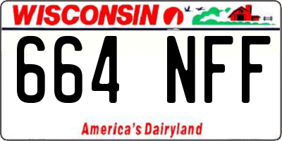 WI license plate 664NFF