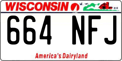 WI license plate 664NFJ