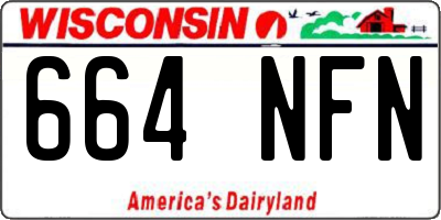 WI license plate 664NFN