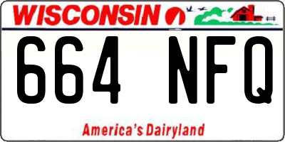 WI license plate 664NFQ