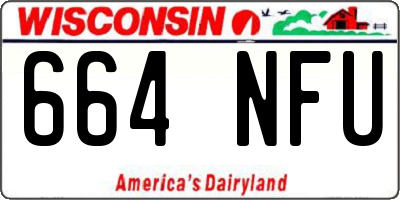 WI license plate 664NFU