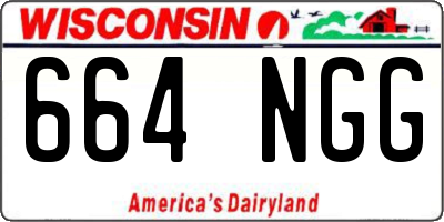 WI license plate 664NGG