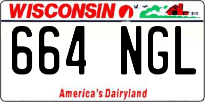 WI license plate 664NGL