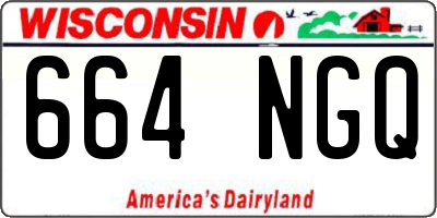 WI license plate 664NGQ