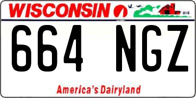 WI license plate 664NGZ