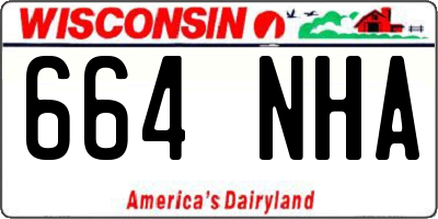 WI license plate 664NHA