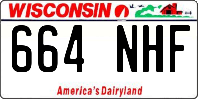 WI license plate 664NHF