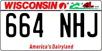 WI license plate 664NHJ