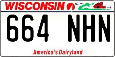 WI license plate 664NHN