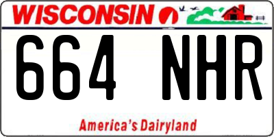 WI license plate 664NHR