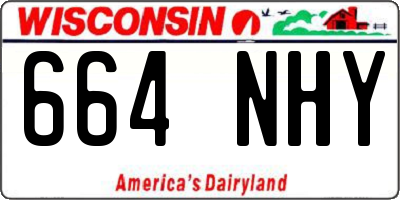 WI license plate 664NHY