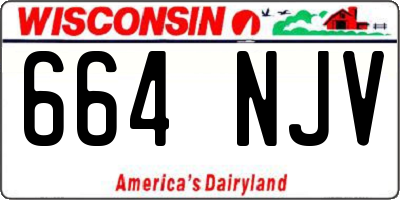 WI license plate 664NJV