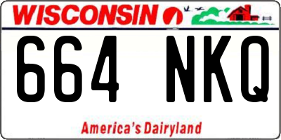 WI license plate 664NKQ