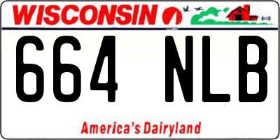 WI license plate 664NLB