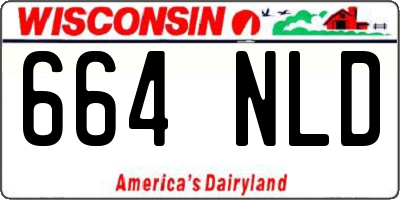 WI license plate 664NLD