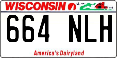 WI license plate 664NLH