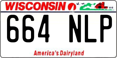 WI license plate 664NLP