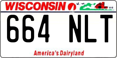 WI license plate 664NLT