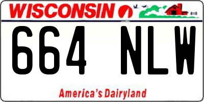 WI license plate 664NLW