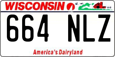 WI license plate 664NLZ