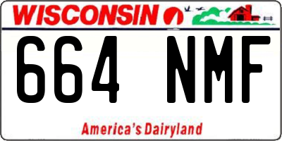 WI license plate 664NMF