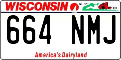 WI license plate 664NMJ