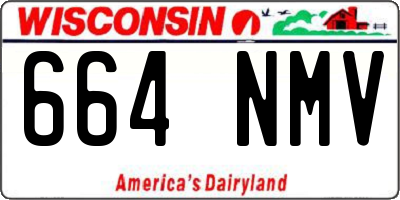 WI license plate 664NMV