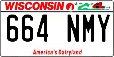 WI license plate 664NMY