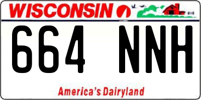 WI license plate 664NNH